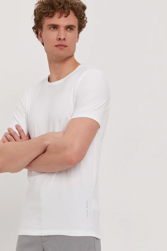 bela T-shirt BOSS Moški