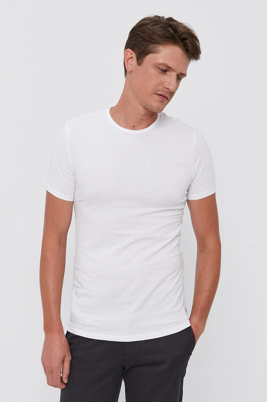 biały Calvin Klein T-shirt (2-pack) Męski