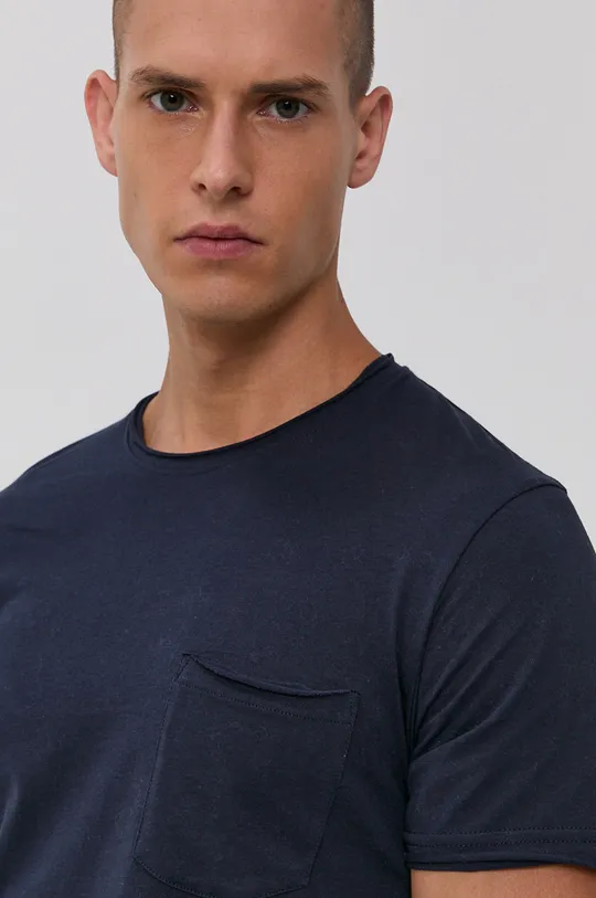 blu navy !SOLID t-shirt in cotone