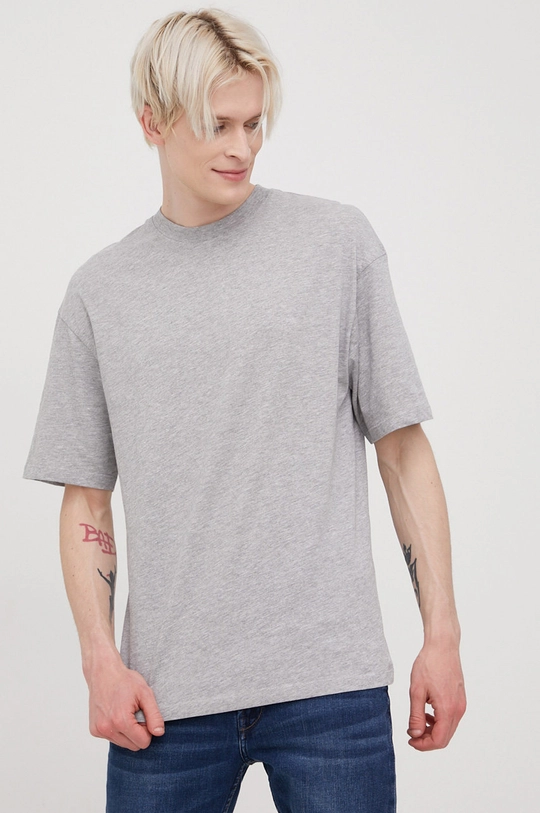 szary Jack & Jones t-shirt Męski