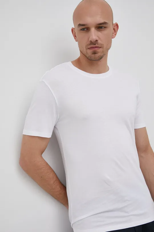 biela Bavlnené tričko MICHAEL Michael Kors Pánsky