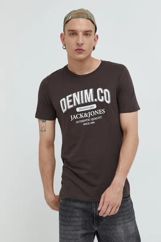 Βαμβακερό μπλουζάκι Jack & Jones  100% Βαμβάκι