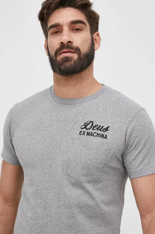 сірий Бавовняна футболка Deus Ex Machina