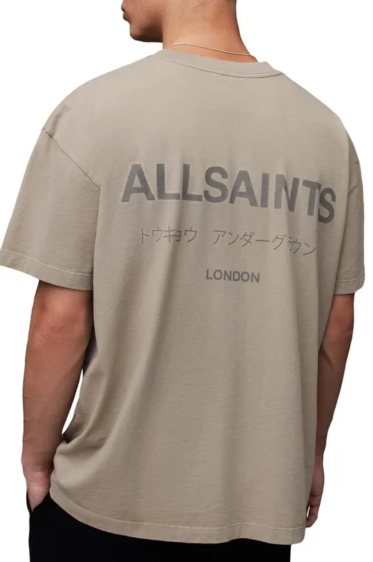 γκρί Βαμβακερό μπλουζάκι AllSaints