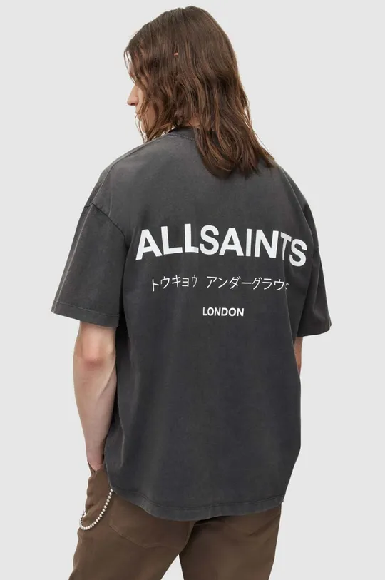 AllSaints t-shirt bawełniany UNDERGROUND SS CREW 100 % Bawełna 
