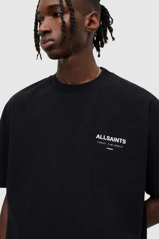 Bombažna kratka majica AllSaints Moški