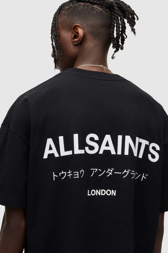 чёрный Хлопковая футболка AllSaints