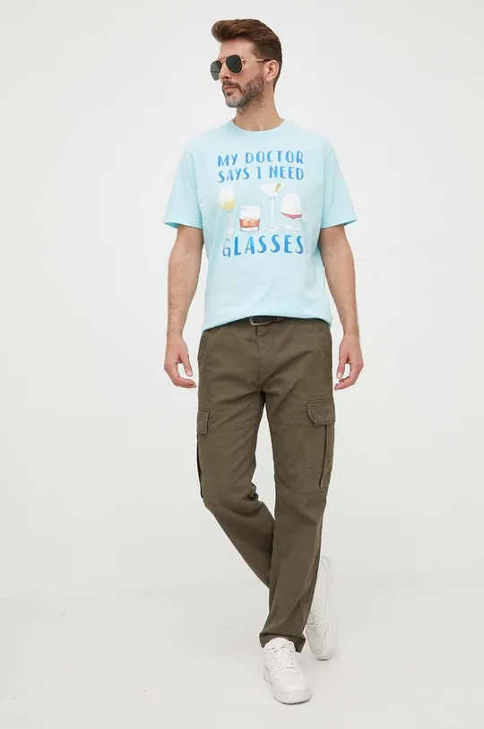 MC2 Saint Barth t-shirt bawełniany turkusowy