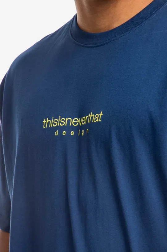 тъмносин Памучна тениска thisisneverthat L-Logo Tee