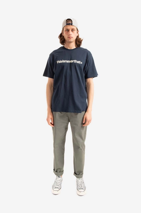 thisisneverthat cotton T-shirt T-Logo Tee navy