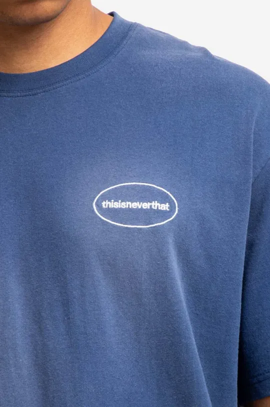 námořnická modř Bavlněné tričko thisisneverthat Faded E/T-Logo Tee