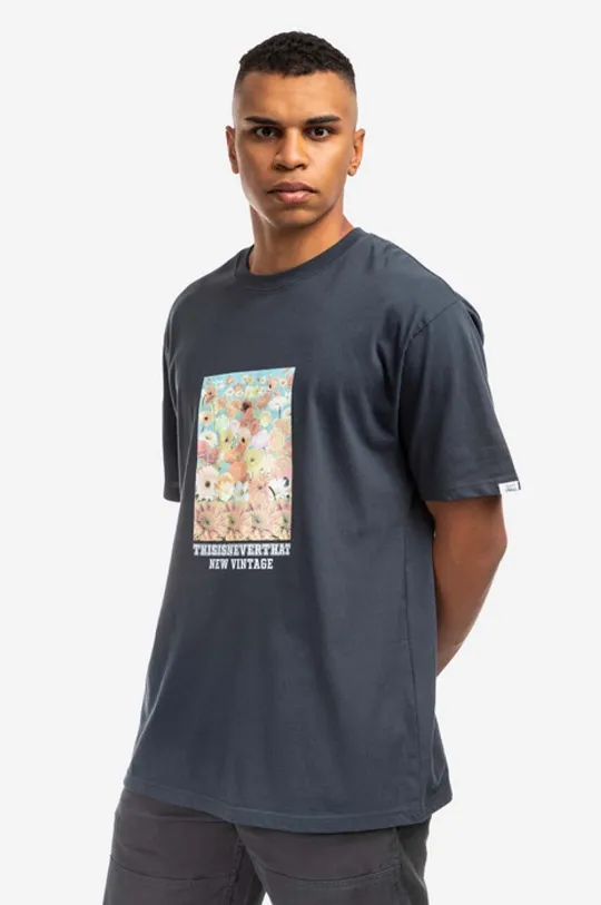 thisisneverthat tricou din bumbac Flower Collage Tee