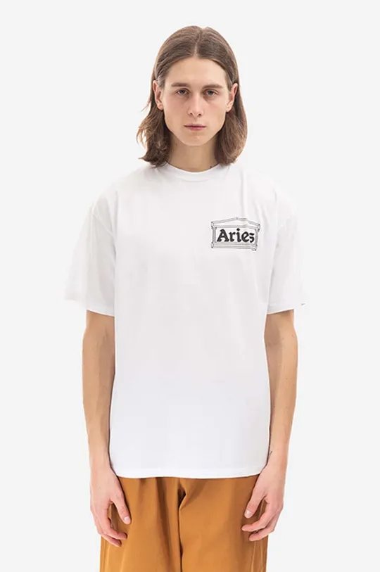 Βαμβακερό μπλουζάκι Aries Temple Ss Tee