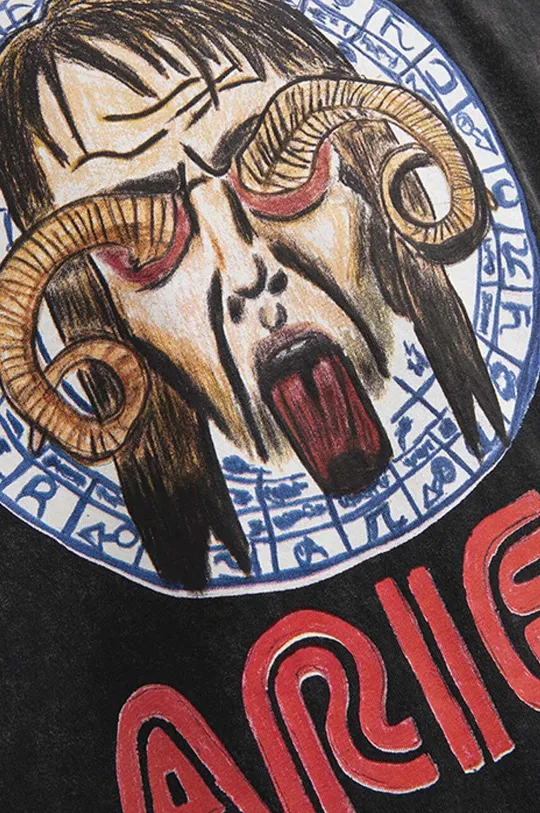 чорний Бавовняна футболка Aries Astrology For Aliens SS Tee