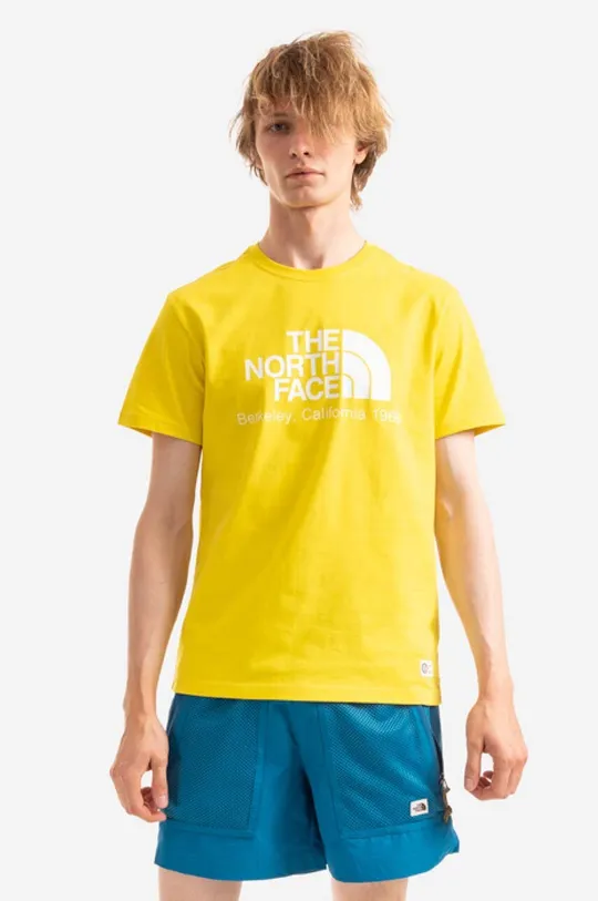 żółty The North Face t-shirt bawełniany Scrap Berkeley Męski