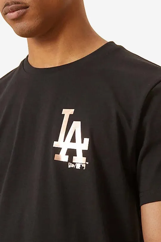 Памучна тениска New Era Dodgers Metallic Print  100% памук