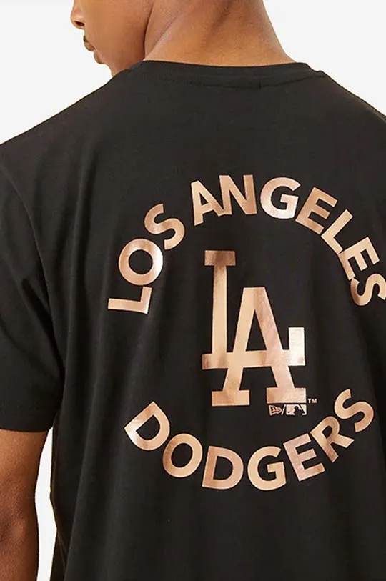 New Era t-shirt bawełniany Dodgers Metallic Print Męski