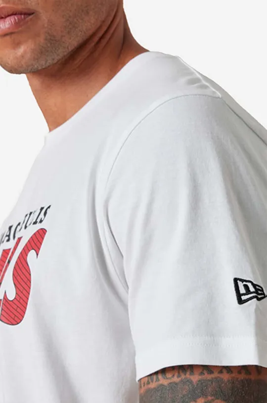 biały New Era t-shirt bawełniany NBA Infill Tee Bulls