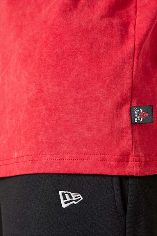 červená Bavlnené tričko New Era Washed Pack Graphic Bulls