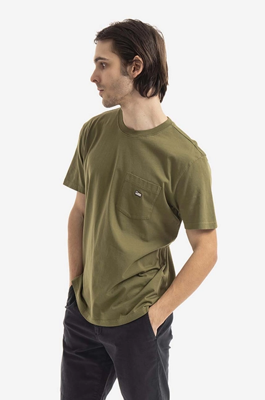 Bavlněné tričko Woolrich Pocket Tee CFWOTE0060MRUT2926 Pánský