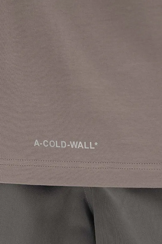 Bavlněné tričko A-COLD-WALL* Technical Polygon T-Shirt ACWMTS089 BLACK