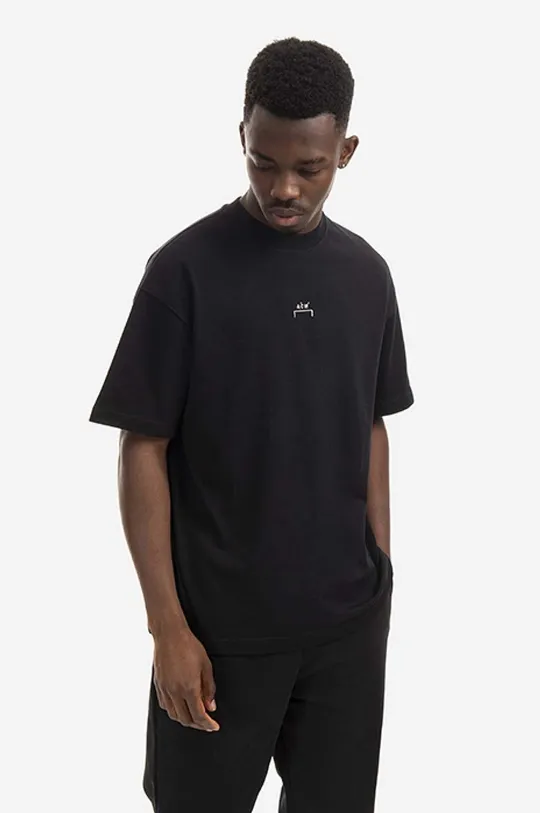 černá Bavlněné tričko A-COLD-WALL* Essential T-Shirt Pánský