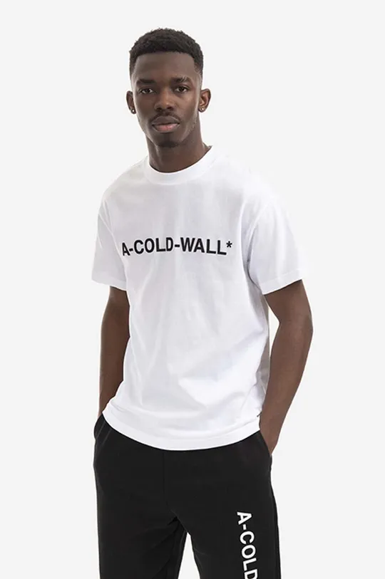 Βαμβακερό μπλουζάκι A-COLD-WALL* Essential Logo T-shirt Ανδρικά