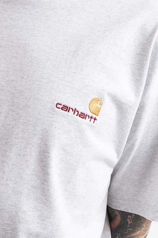 сірий Бавовняна футболка Carhartt WIP