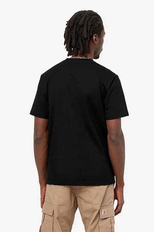 Βαμβακερό μπλουζάκι Carhartt WIP S/S University Script T-Shirt μαύρο