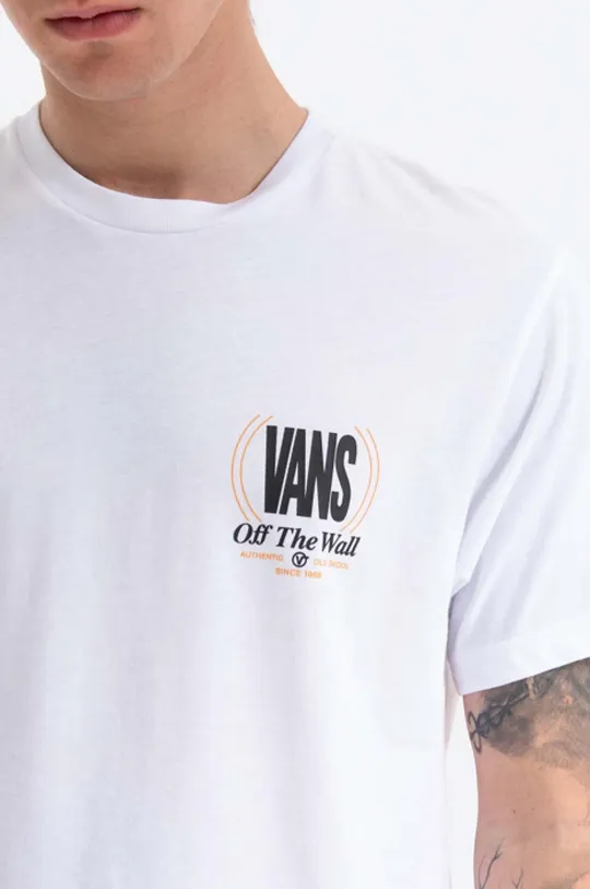 белый Хлопковая футболка Vans