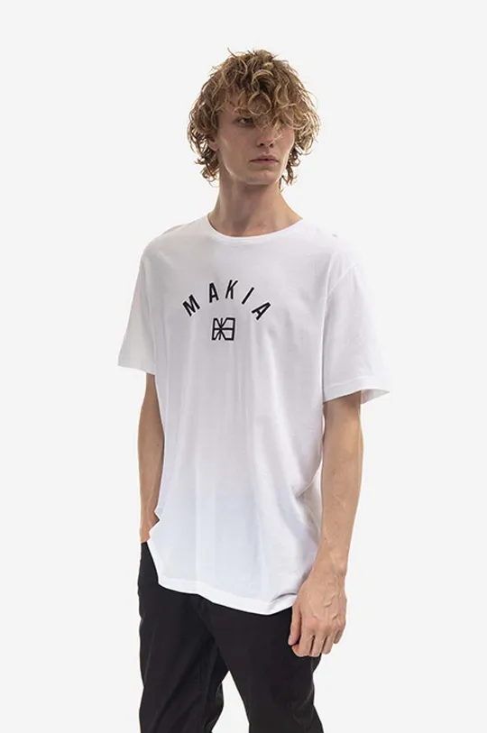 white Makia cotton T-shirt Men’s