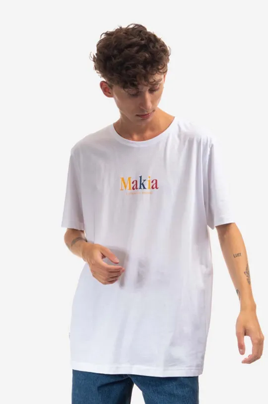 white Makia cotton T-shirt Strait Men’s
