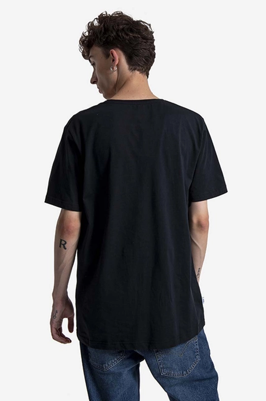 Makia cotton T-shirt Strait black