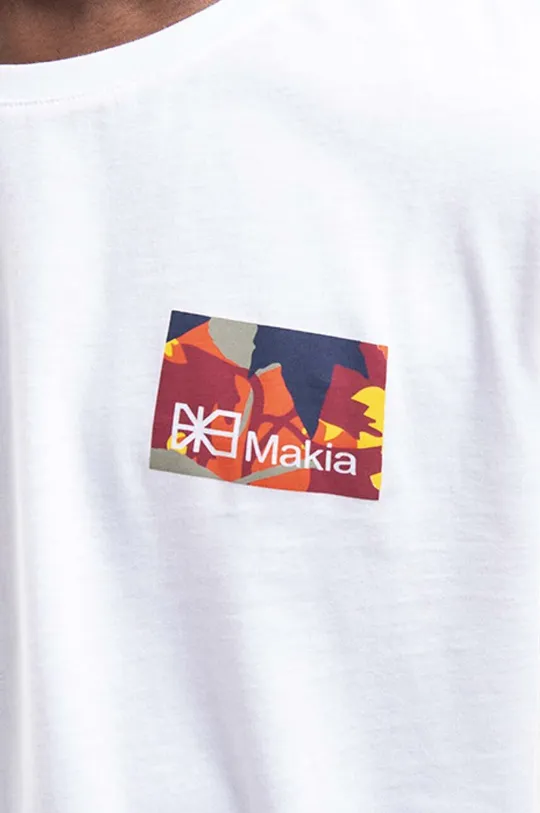 Makia cotton T-shirt Barrier white M21228