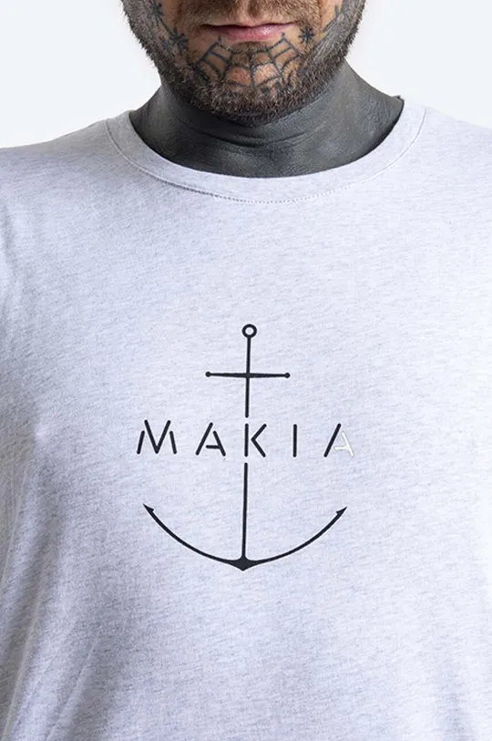 серый Хлопковая футболка Makia Ankra
