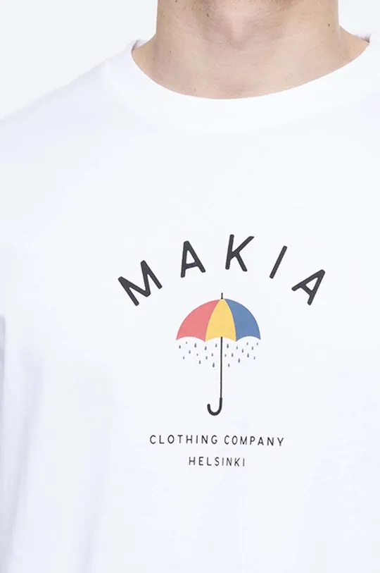 белый Хлопковая футболка Makia