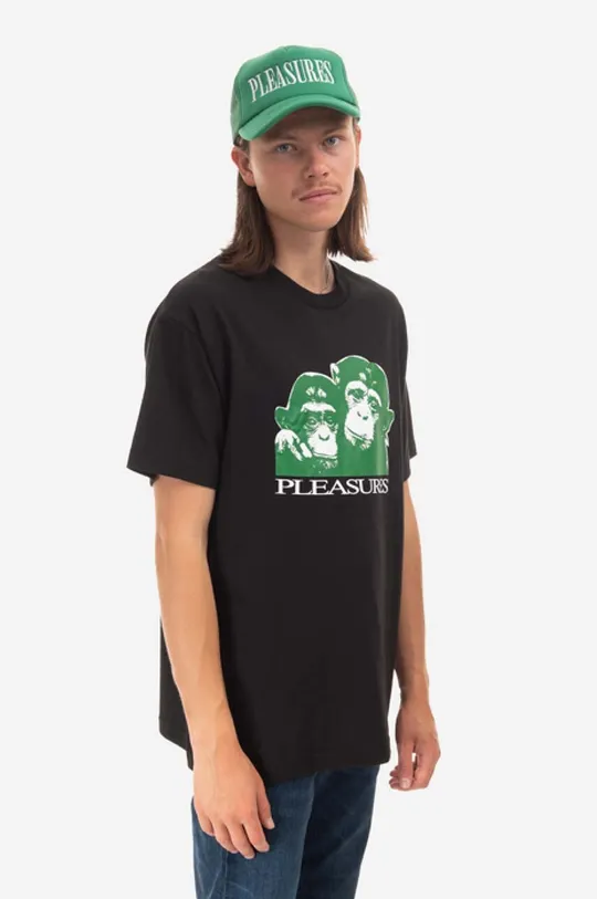 Βαμβακερό μπλουζάκι PLEASURES Friendship T-shirt Ανδρικά