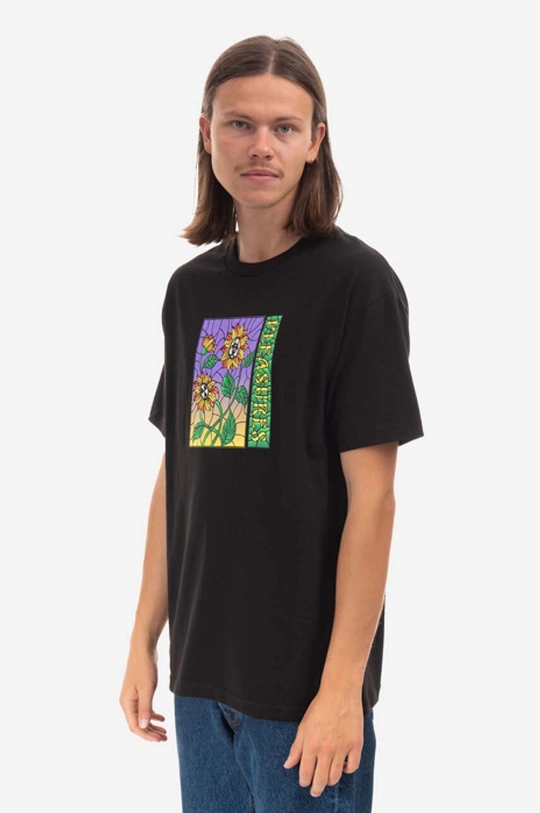 Bavlněné tričko PLEASURES Glass T-shirt Pánský