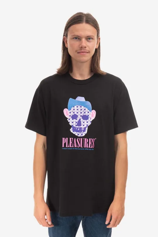 black PLEASURES cotton T-shirt Cowboy Men’s