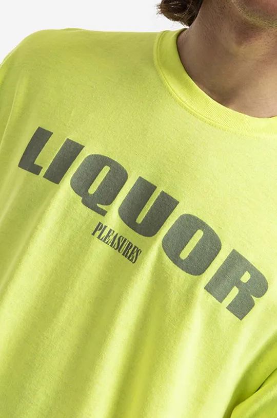 zelená Bavlnené tričko PLEASURES Liquor