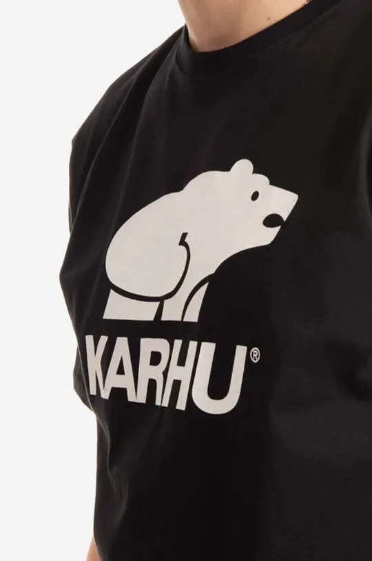 μαύρο Βαμβακερό μπλουζάκι Karhu Basic Logo T-shirt