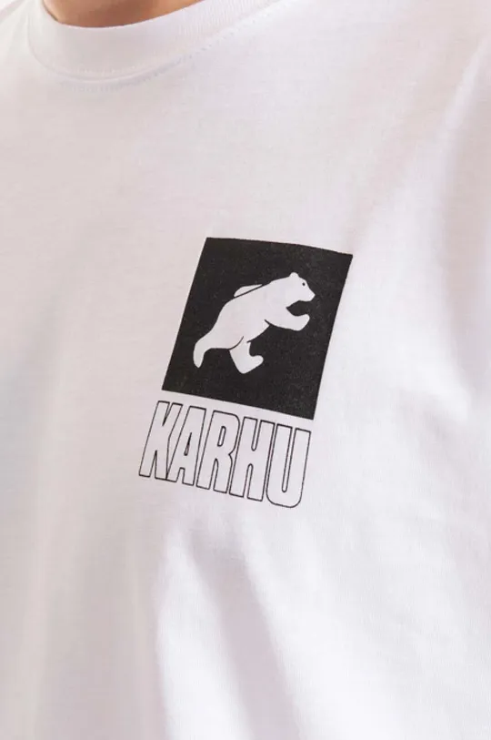 white Karhu cotton T-shirt Sport Bear Logo T-shirt