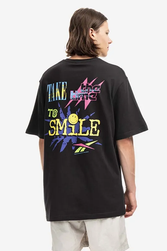 Βαμβακερό μπλουζάκι Reebok Classic Smiley SS Tee  100% Βαμβάκι