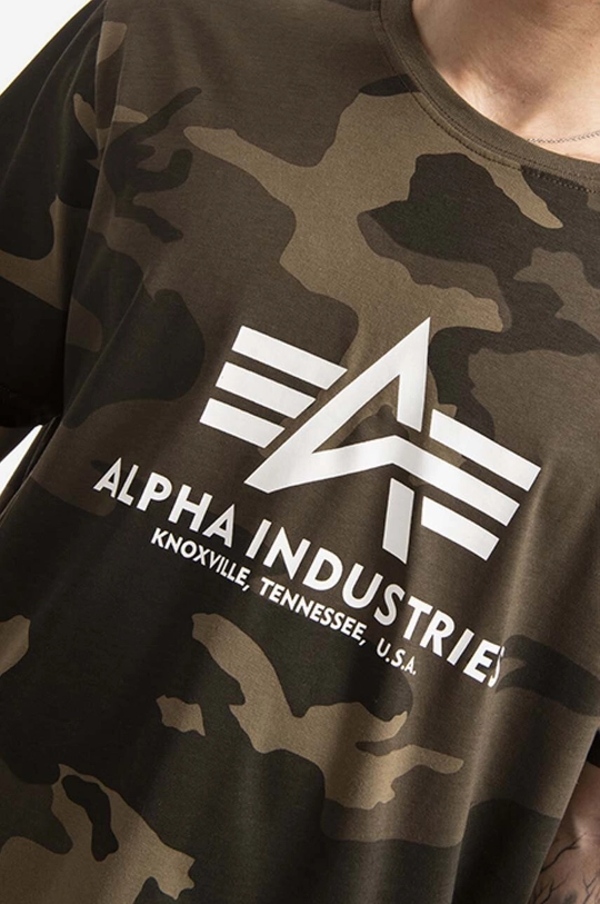 zielony Alpha Industries t-shirt Basic