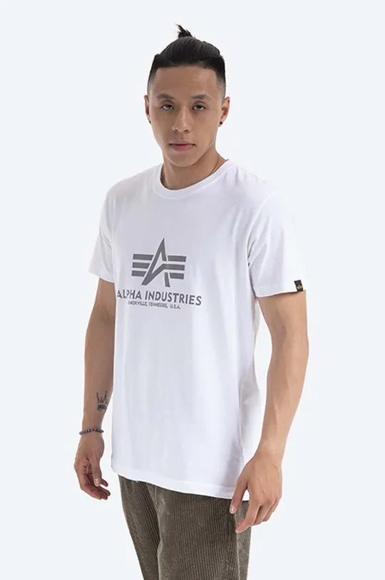 Alpha Industries cotton T-shirt Reflective Print Men’s