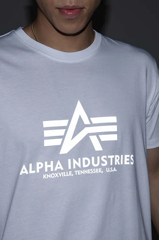 Βαμβακερό μπλουζάκι Alpha Industries Reflective Print