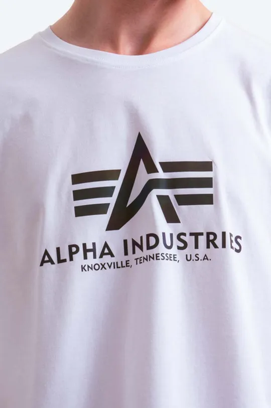 бял Памучна тениска Alpha Industries Rainbow Reflective