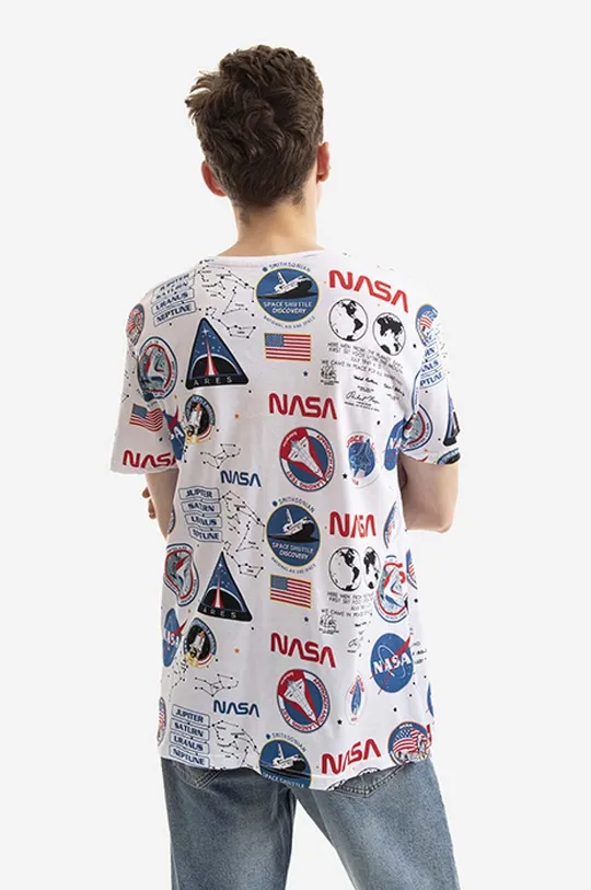 Alpha Industries t-shirt bawełniany x NASA 100 % Bawełna