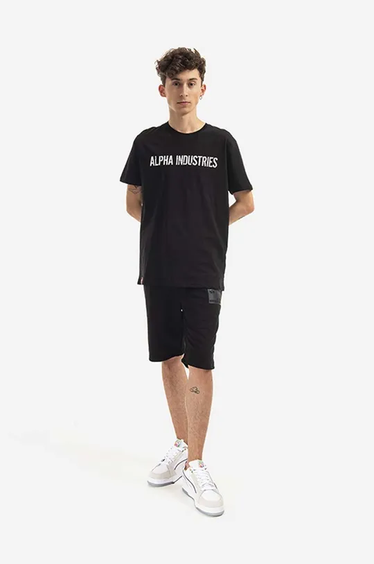 Alpha Industries t-shirt bawełniany RBF Moto czarny