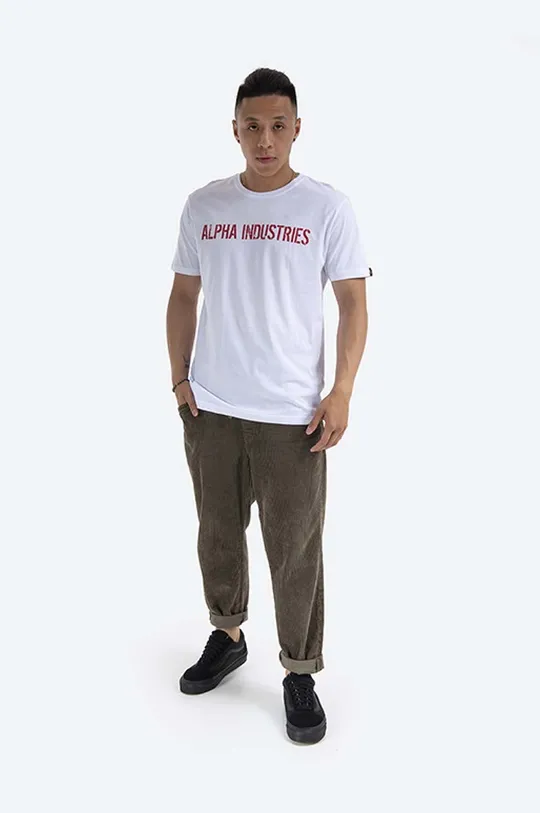 Alpha Industries t-shirt in cotone RBF Moto bianco
